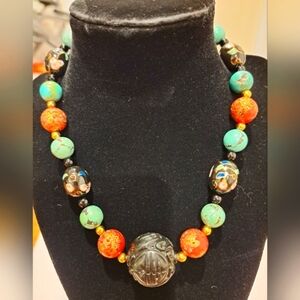 Elegant Multicolor Beaded Necklace